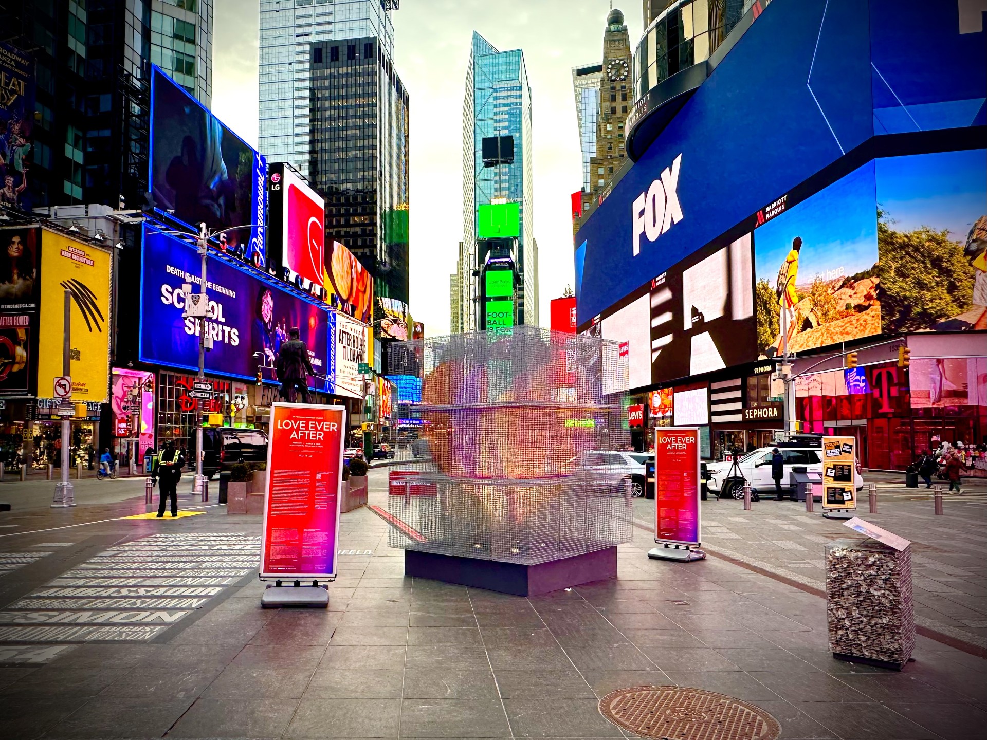 Times Square Unveils a Mesmerizing Sculpture Celebrating Love and Environmental Renewal